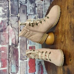 Sarah Jayne "Winnie" Faux Suede Moto Boots